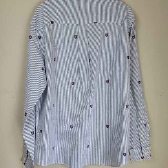 Chaps Heritage Striped Button Down Shirt Men's Large NWT Long Sleeve Casual - Picture 3 of 13